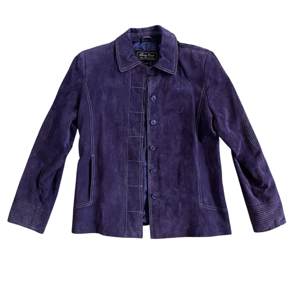 Jerry Lewis Women's Purple Suede Jacket